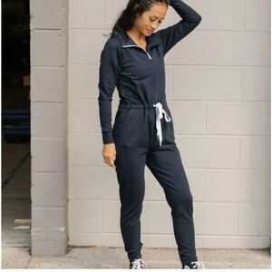 Smash + Tess Shay Romper Jumpsuit Navy